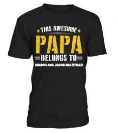 Awesome Papa - Custom Shirt