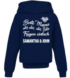 BESTE MAMA FRAGEN EINTACH SAMANTHA & JOHN T-SHIRT