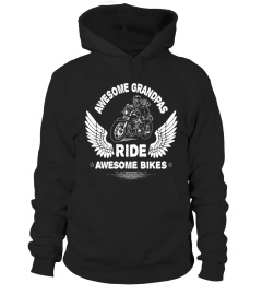 Retro Biker Grandpa Rides Awesome Bike Motorcycle T-Shirt