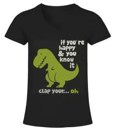Funny green dinosaurs shirt