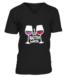  I Go Both Ways Funny  Amp  Trendy Wine T shirt