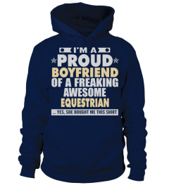 BOYFRIEND OF AWESOME EQUESTRIAN T SHIRTS