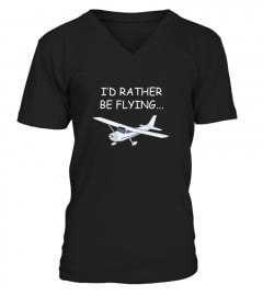 I D Rather Be Flying Airplane Aviator Pilot 