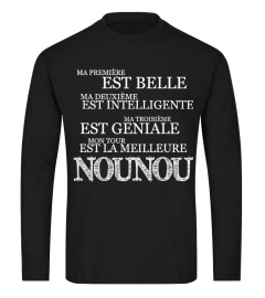 EST BELLE EST INTELLIGENTE EST GENIALE EST LA MEILLEURE NOUNOU T-SHIRT