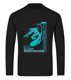 Eat Sleep Snowboard T shirt