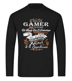 JE SUIS UN GAMER DONC JE VIS DANS  T-shirt