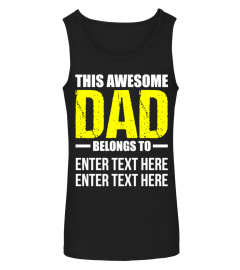 Personalize Custom Dad Shirt & Tank Top