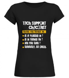 Tech Support Checklist Before You