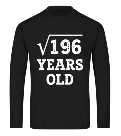 Square Root of 196 Years Old 14th Birthday Gift T-Shirt