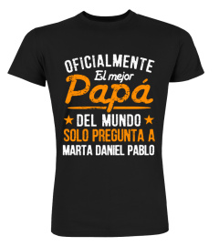 OFICIALMENTE EL MEJOR PAPÁ DEL MUNDO CAMISETA PERSONALIZADA