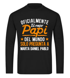 OFICIALMENTE EL MEJOR PAPI DEL MUNDO CAMISETA PERSONALIZADA