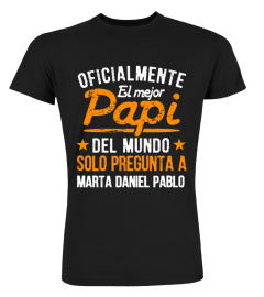 OFICIALMENTE EL MEJOR PAPI DEL MUNDO CAMISETA PERSONALIZADA