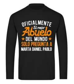 OFICIALMENTE EL MEJOR ABUELO DEL MUNDO CAMISETA PERSONALIZADA