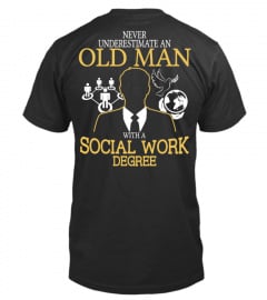 Old man with a Social Work Degree