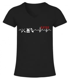 Kayak T Shirt - Kayak Heartbeat Shirt