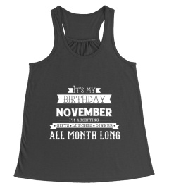 It's my birthday November