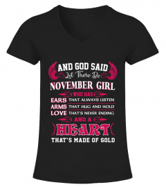 And God said let there be November girl