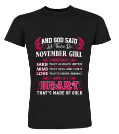 And God said let there be November girl