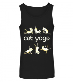 Cat Yoga Funny Position buddha shanti ohm humor T-Shirt - Limited Edition