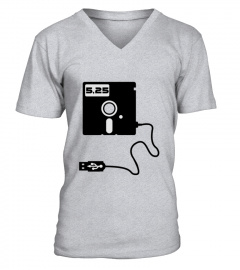 525 Inch Floppy Disk Usb Geek Nerd T-Shirt