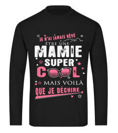 JE NAI JAMAIS REVE ETRE UNE MAMIE SUPER COOL MAIS VOILA QUE JE DECHIRE T-SHIRT