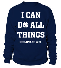 I Can Do All Things Christian Bible Verse Tennis T Shirt 