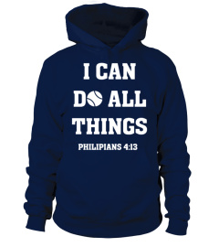 I Can Do All Things Christian Bible Verse Tennis T Shirt 