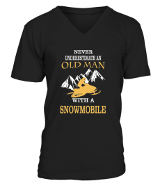 Never Underestimate An Old Man With A Snowmobile
