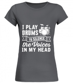 I play drums to silence voices in my he