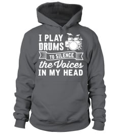 I play drums to silence voices in my he