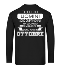 TUTTI GLI UOMINI SONO CREATI UGUALI MA SOLTANTO I MIGLIORI SONO NATI IN OTTOBRE  T-SHIRT