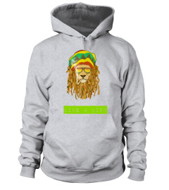 tee shirt rasta like a lion