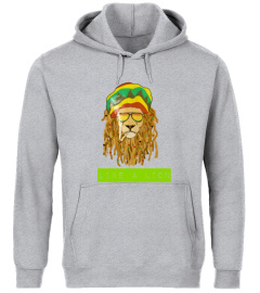 tee shirt rasta like a lion