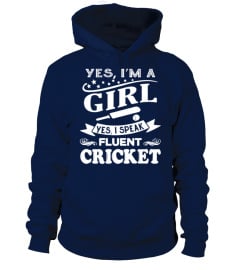 Girl Speak Fluent Cricket T Shirt