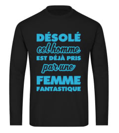 tee shirt désolé cet homme est déjà pris