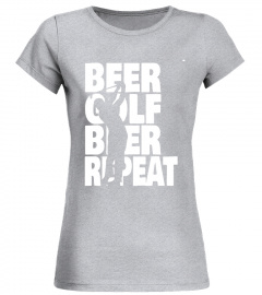 Beer Golf Beer Repeat Golfer Drinking T-Shirt for Men Women