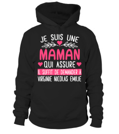 JE SUIS UNE MAMAN QUI ASSURE T-SHIRT PERSONNALISÉ