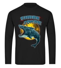 Zombie Shark Halloween T Shirt