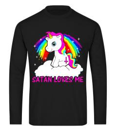 Satan Loves Me Shirt, Funny Satanic Shirts Offensive Tshirts