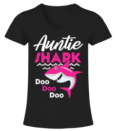 Auntie Shark Funny t shirt