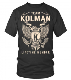 Team KOLMAN - Lifetime Member