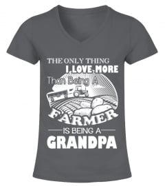 a farmer is a grandpa tee shirt   Womens V Neck T Shirt