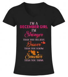 Stronger Braver Smarter December Girl