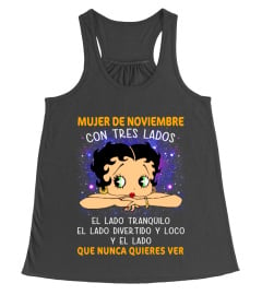 Mujer de Noviembre con tres lados