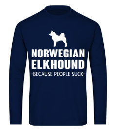 Norwegian Elkhound Because People Suck