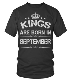 Kings Are Born In September Shirt Birthday Gift Fathers Day