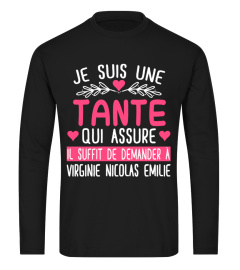 JE SUIS UNE TANTE QUI ASSURE T-SHIRT PERSONNALISÉ