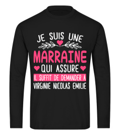 JE SUIS UNE MARRAINE QUI ASSURE T-SHIRT PERSONNALISÉ