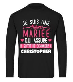 JE SUIS UNE FUTURE MARIÉE QUI ASSURE TSHIRT PERSONNALISÉ