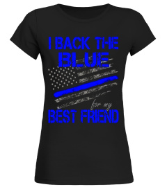 Blue Line Police Shirts -  Cop Best Friend premium tee